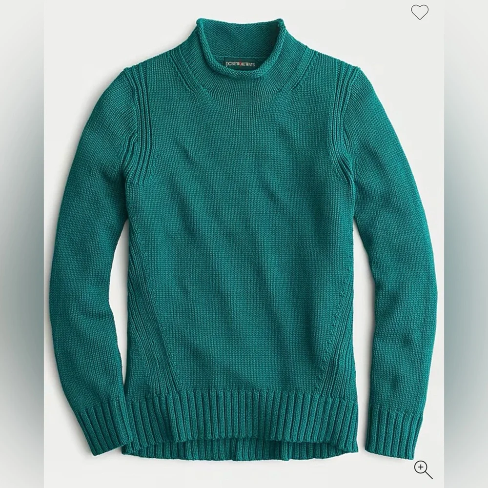 J. Crew 1988 Roll Neck Turtleneck Sweater navy - Picture 5 of 6